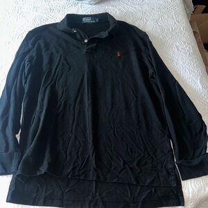 Polo by Ralph Lauren Black Long Sleeve Polo Shirt